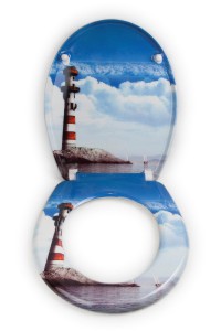 Toilettendeckel Leuchtturm