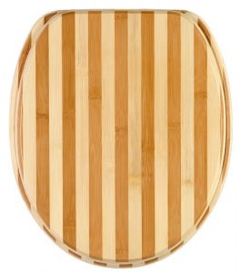 WC-Sitz aus Bambus